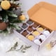 thumbnail image 1 of Ganfancp 6Cm/12Pc Textura Bola de Navidad Adornos de Plástico Árbol de Navidad Bolas Decorativas Adornos Colgantes Navidad Decoración Interior Liquidación 1X Juego de Bolas de Navidad (6Cm/12Pc), 1 of 7