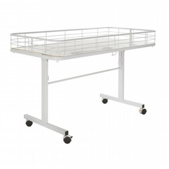 DT48 - W Folding Dump Table - White