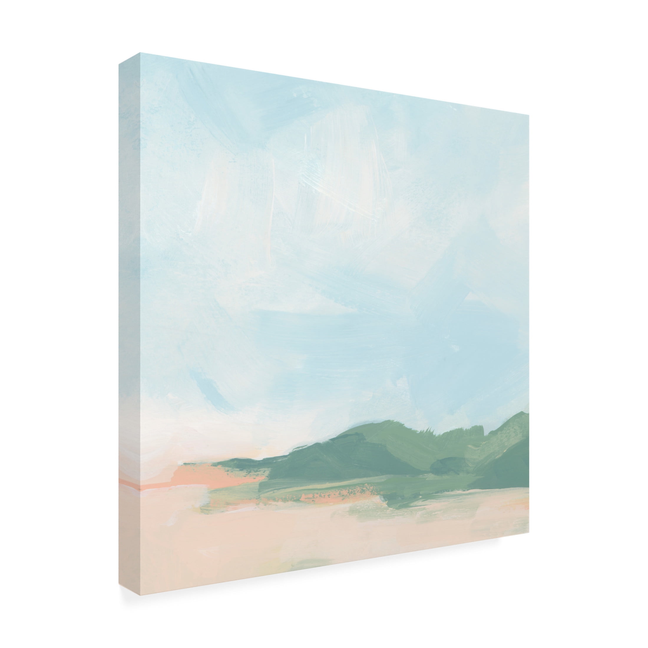 Canvas Wall Art - June Erica Vess 'Sandbar Cameo III' Wall Art for Living Room, Bedroom, or Office Décor by Trademark Fine Art - 24 x 24 Inches