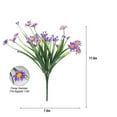 thumbnail image 6 of Spencer 6 Packs Artificial Fake Flowers, Faux Little Daisy Outdoor Plastic Plants UV Resistant Shrubs Outside Indoor Garden Porch Window Box Decorations (Orange), 6 of 9