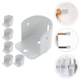 thumbnail image 3 of 6 Pcs Supports de Tringle de Garde-Robe Robustes Prises de Poteau de Garde-Robe Supports de Poteau de Garde-Robe, 3 of 7