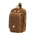 thumbnail image 2 of Riñonera con cinturón, funda para teléfono, riñonera de estilo bolsillo de cuero PU, riñonera pequeña para cinturón para Marrón cro BLESIY Bolsa de cinturón, 2 of 8