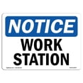 thumbnail image 1 of SignMission OS-NS-A-1218-L-19070 12 x 18 in. OSHA Notice Sign - Work Station, 1 of 1