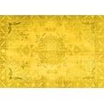 thumbnail image 1 of Ahgly Company Machine Washable Indoor Rectangle Persian Yellow Traditional Area Rugs, 5' x 7', 1 of 4