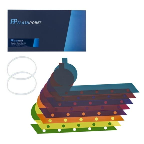Flashpoint Creative Color Gel Kit For XPLOR300 Pro and Godox AD300 Pro Monolights