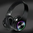 thumbnail image 5 of Anself B39 RGB Luminous Wireless Gaming Headset Bluetooth 5.0 Stereo Headphone Foldablet Earphone Headphone Mic (3.5mm), 5 of 6