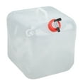 20L Collapsible Water Canister Portable Plastic Foldable Drinking Water Container with Tap Screw