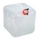 thumbnail image 3 of Bidón de agua plegable portátil de plástico, con tapa de rosca para viaje, cocina, 15 l., 3 of 14