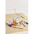 thumbnail image 2 of Kit de adornos para tartas de barro, pan de jengibre, bricolaje, con caseta de madera y rotuladores, 2 of 2