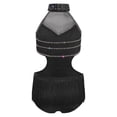 thumbnail image 4 of Jhaoyu Robe de Danse Latine pour Filles avec Strass, Franges, Justaucorps Sans Dos, Noir 6, 4 of 7