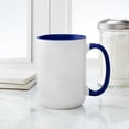 thumbnail image 4 of CafePress - RN Stripes Large Mug - 15 oz Ceramic Large White Novelty Mug, 4 of 4