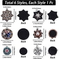 thumbnail image 2 of 6 Styles Rhinestone Bead Patch Snowflake Flower Floral Crystal Embroidery Sew on Applique Patches for Clothing Jeans Jackets Scrapbooking Handbag Shoes DIY Sewing Decorative, 2 of 9