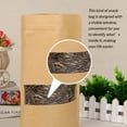 thumbnail image 4 of serony 10pcs Snack Bags Kraft Bread Snack Bag Paper Window Candy Paper Snack Bag Bread Bags Sealing Portable Cookie Bread Pouches, 18x26cm, 4 of 6