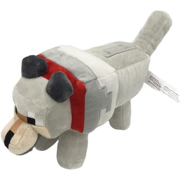 Un regalo lindo Peluche de lobo feroz de My World (35 cm), decoración del hogar, regalo de Navidad, peluche de lobo suave, muñeco de peluche inspirado en un personaje de videojuego, juguete coleccion