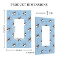 thumbnail image 3 of Rocae French Bulldog2 for Decorator Light Switch or Receptacle Outlet Wall Plate,Polycarbonate Thermoplastic-Style U, 3 of 6