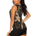 thumbnail image 3 of Balery Koi Fish Tranquility Camiseta sin mangas estampada ligera para mujer, tops de entrenamiento sin mangas, camisetas de yoga transpirables de secado rápido.-Small, 3 of 7