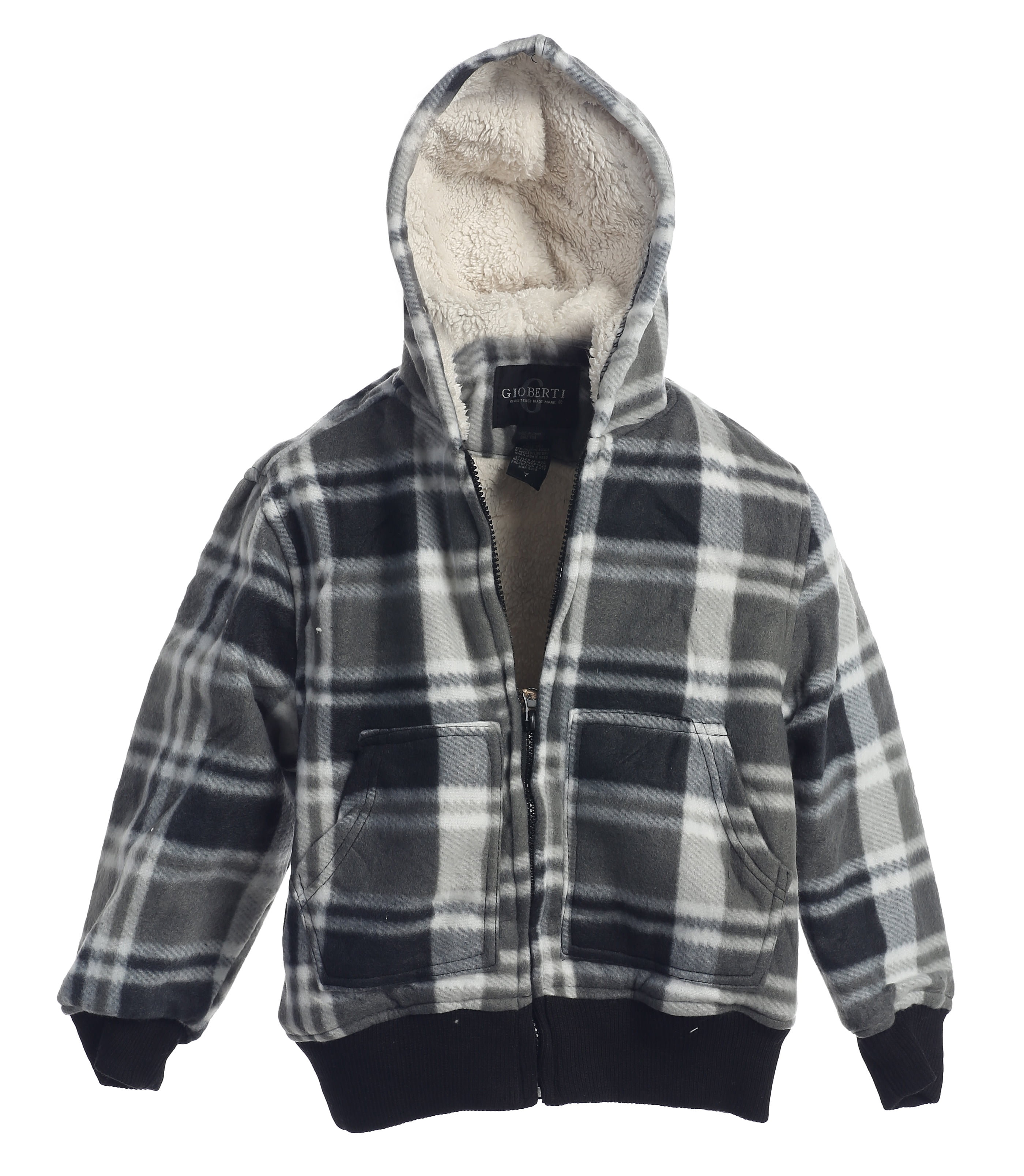 Sherpa Flannel Hoodie