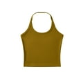 thumbnail image 7 of WRKEKC Cami Tank Tops for Women Solid Color Crew Neck Spaghetti Strap Sleeveless Summer Tank Casual Loose Fit Top, 7 of 7
