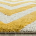 thumbnail image 3 of SAFAVIEH Cambridge Kaitlyn Zig Zag Stripes Wool Runner Rug, Gold/Ivory, 2'6" x 6', 3 of 7