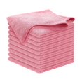 thumbnail image 2 of 10 paños de limpieza de microfibra, trapo para limpiar ventanas, paño de cocina reutilizable, toalla absorbente para oficina, hogar, ollas, Rosa, 2 of 9