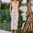 thumbnail image 1 of Vestido De Tirantes De Punto Y2k Mujeres Party Slip Bodycon Dress Cutout Knit High Waist Clubwear (Blanco S) Cgtredaw Para estrenar, 1 of 1