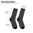 thumbnail image 2 of Kids Girls Boys Socks - Paisley Pattern No.90126 Comfort Breathable Crew Socks for Boys Girls Kids, Soft Athletic Running Socks for Boys Socks 6-10 Years Old, 2 of 6