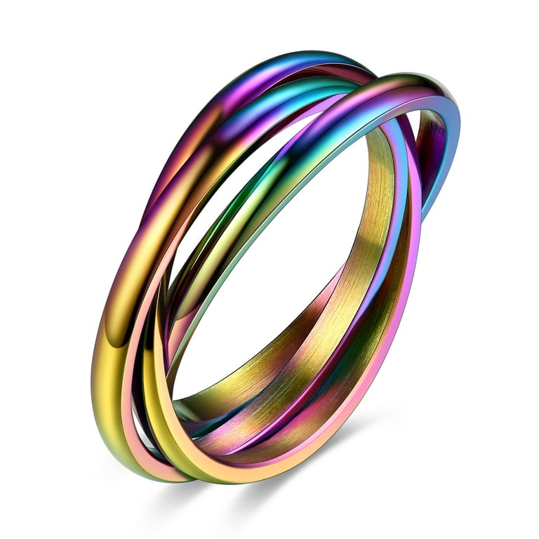 Rainbow shop promise rings