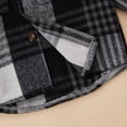 thumbnail image 6 of SILVERCELL Toddler Boys Girls Flannel Button Down Shirts Long Sleeve Plaid Shirts Jackets Tops 6M-4T, 6 of 8