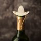 thumbnail image 5 of Tapón de vino con forma de sombrero de silicona, corcho a prueba de fugas para fiesta de bodas (punta de marfil), 5 of 6