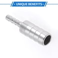 thumbnail image 6 of Unique Bargains 1 Set Hose Barb Fittings 5/16"x15/64" Reducer Splicer Mender for Air Water Oil Gas Stainless Steel Silver Tone with Clamps 35/64"-15/64", 6 of 6