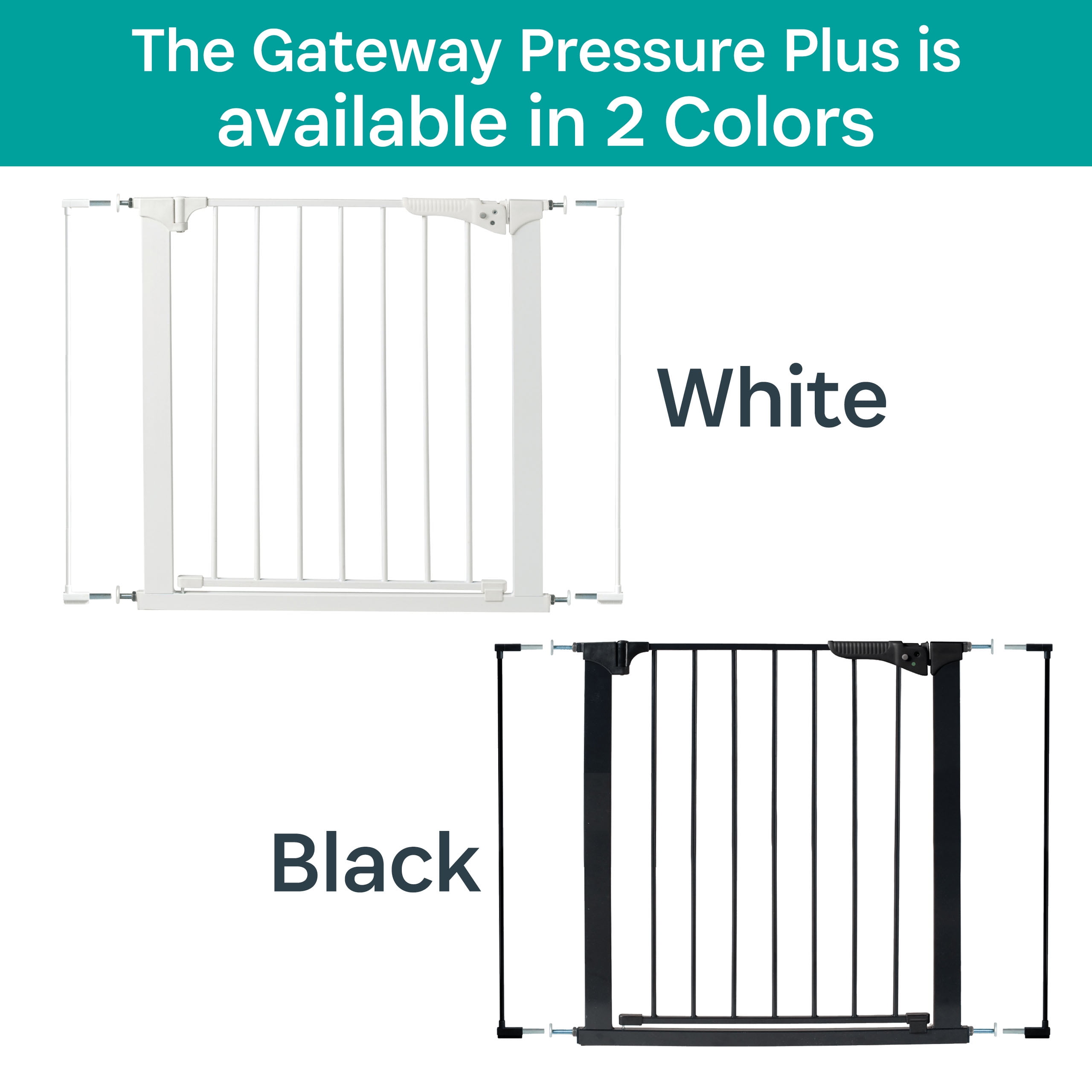 KidCo Gateway Pressure Plus for Child Safety, White