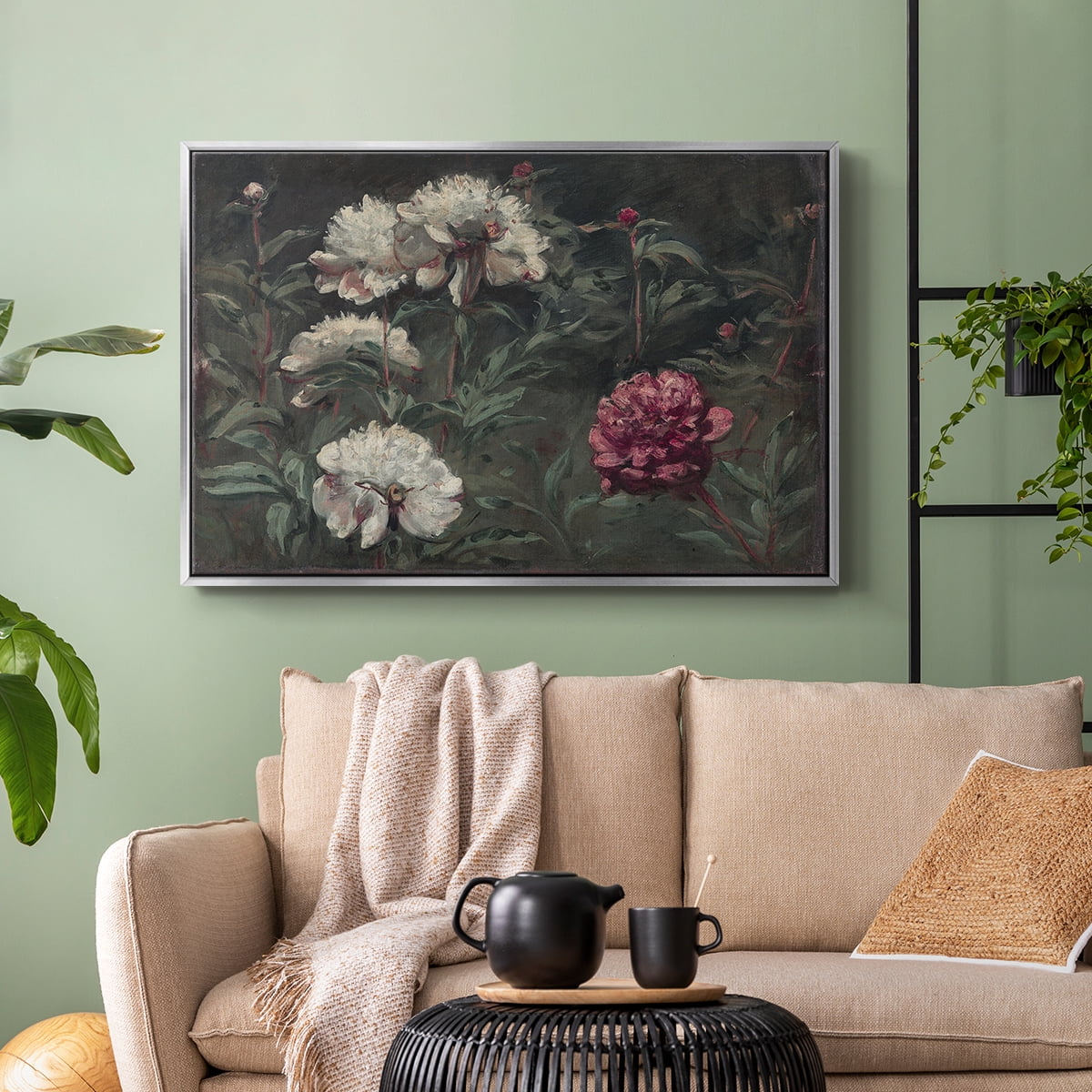 Vintage Botanical Print-LXXXVIII By Wexford Home Framed in Silver Wood Gallery Wrapped Canvas 17 in. x 25 in.