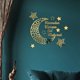 thumbnail image 3 of Pegatinas de RamadáN Kareem Decoraciones de Pared Eid Mubarak para DecoracióN del Hogar Letrero para Dormitorio Sala Delantera Cristales de Media Luna Arte B, 3 of 5