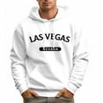 thumbnail image 2 of Men's 100% Cotton LAS VEGAS Hoodie 330g Thick Pocket Hood, 2 of 15