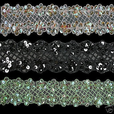 Lily 2.25" White or Black Large Floral Guipure Exquisite Venice Lace by Yard