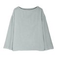thumbnail image 4 of Vinsonshop linen shirts for women lightweight cotton gauze tops for women linen long sleeve shirt women Boho Gauze Tops soft fall travel outfits for women Light Gray XXL, 4 of 6