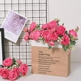 thumbnail image 5 of Dalrosia 4PCS Peonies Artificial Flowers Fake Peony Bouquet for Decoration Faxus Peony Flowers Arrangements Table Centerpieces Wedding Bouquets for Party Home Decoration Indoor, 5 of 8