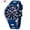 blue silver, variant on Men Watches Unique Casual Wrist Watches (Chronograph/Waterproof/Luminous/Calendar/24 Hours) Silicon Band Fashion Watches for Men
