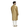 thumbnail image 4 of Ethnix Men's Mandarin Collar Festive Gold Collection Finely Made Kurta Pajama 2-piece set; SM, 4 of 5