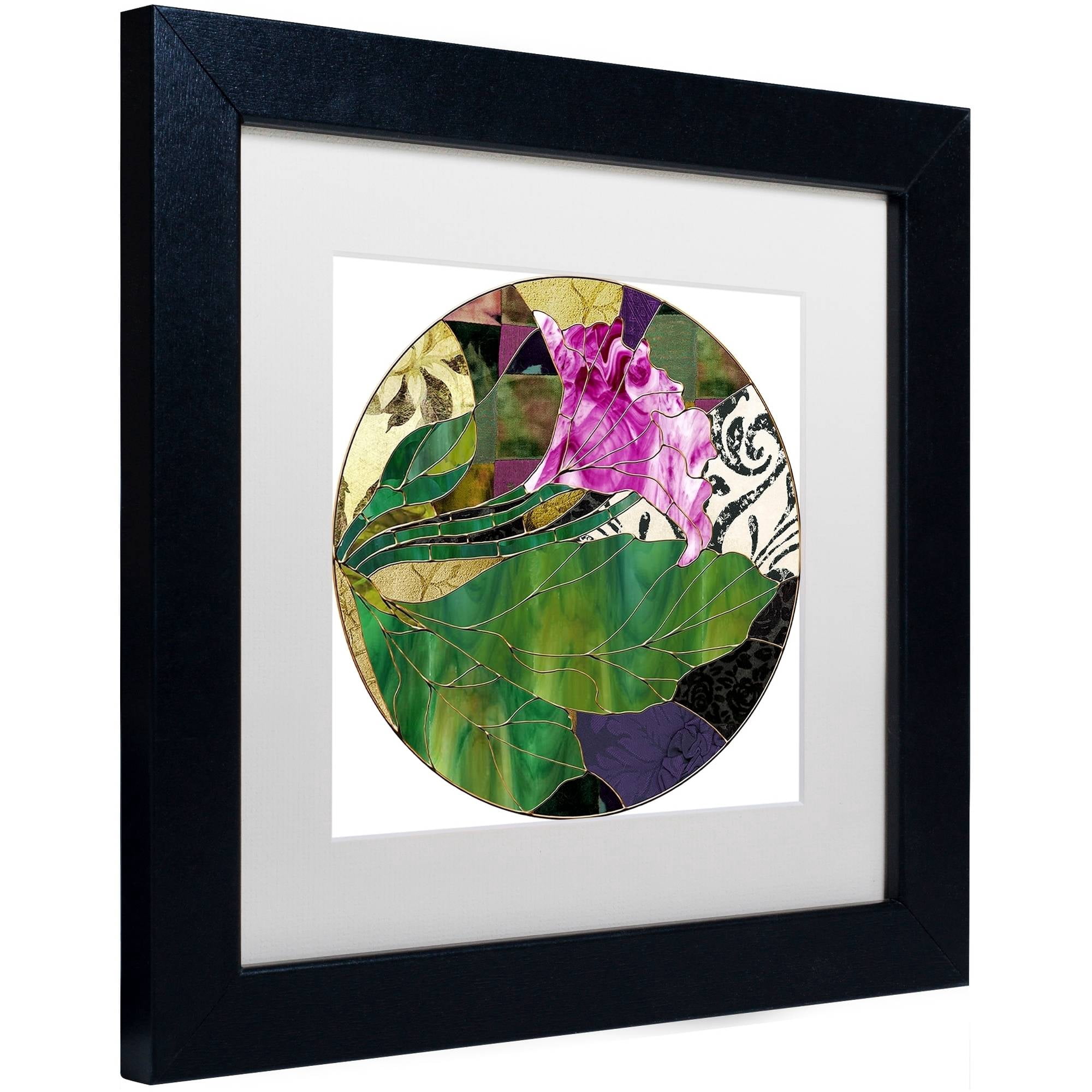 Trademark Fine Art "Glassberry I" Canvas Art by Color Bakery White Matte, Black Frame