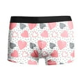 thumbnail image 4 of Mens Boxer Briefs Valentine's Day Funny Novelty Heart Underwear Heart Love Boxer Briefs For Men Light Pink L, 4 of 5