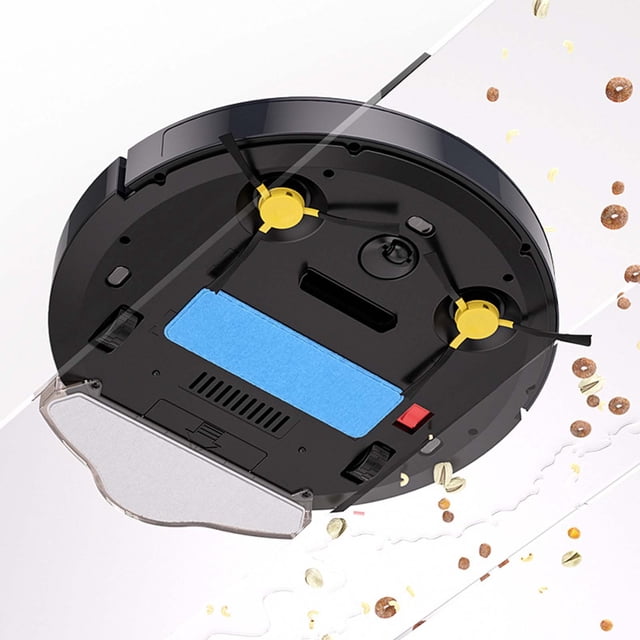 Black Smart Sweeping Robot With Water Tank Household Vacuum Sweep Mop Three In One Lazy Fully Automatic With Remote Control Floor Cleaner Black
