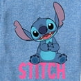 thumbnail image 2 of Boy's Lilo & Stitch Sitting Cute  Performance Graphic Tee Royal Blue Heather Medium, 2 of 4