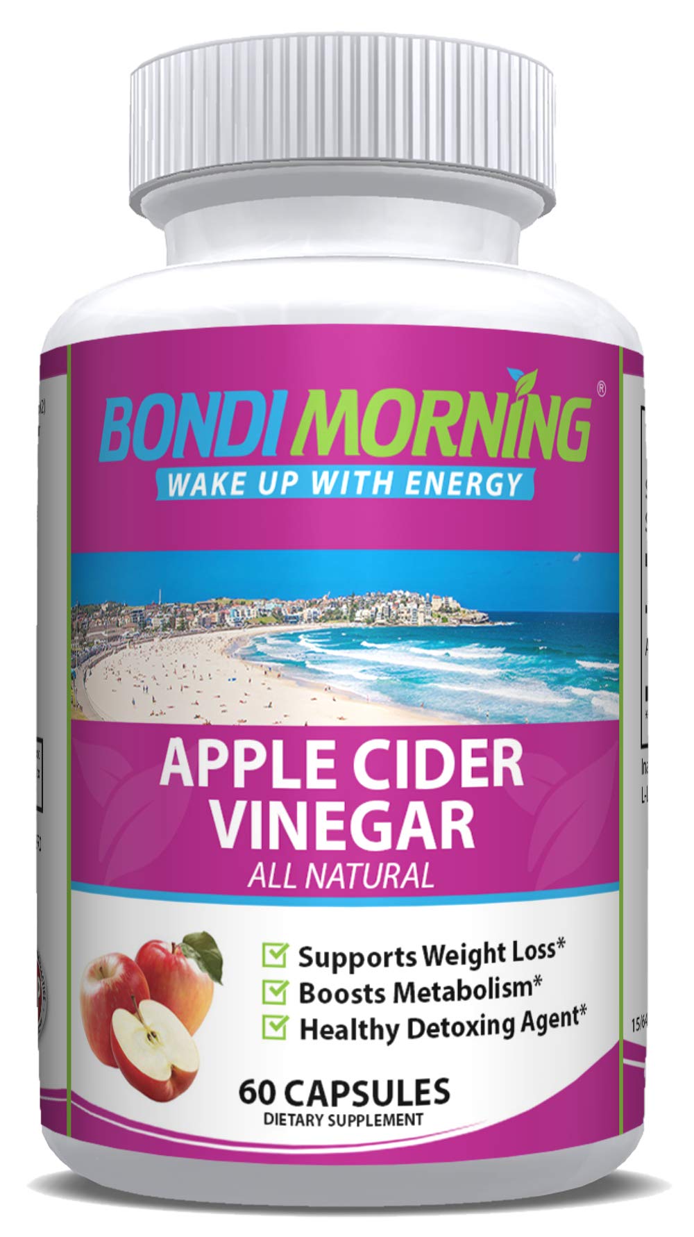 Apple Cider Vinegar 1300mg, High Potency Weight Loss Supplement 60