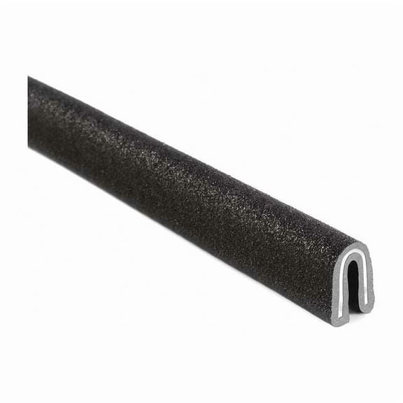 Trim-Lok Edge Trim, 25 ft L,Black, PVC, 5/16 in W 1100B7X1/16-25