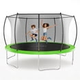 thumbnail image 4 of GVDV 14' Outdoor Trampoline, Backyard Recreational Pumpkin Trampoline for Kids, 4 of 9