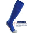 thumbnail image 5 of APTESOL Knee High Soccer Socks Team Sport Cushion Socks for Boys Girls Men Women [5-Pair Blue,M], 5 of 7