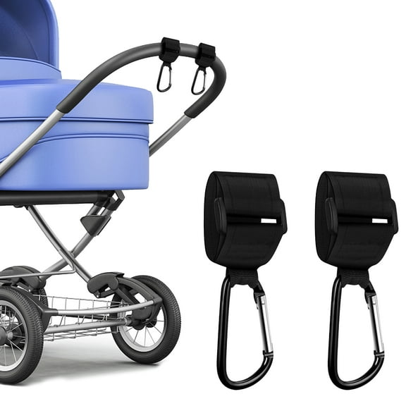 Skycase 2 Pack Stroller Hooks for Hanging, Baby Stroller Hook for Diaper Bags, Multipurpose Hooks for Hanging Bags, Shopping Bags, Tote, Free Hands, Stroller Accessories, Durable Stroller Hooks Clips