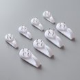 thumbnail image 1 of 20 piezas blanco potente hormigón duro pared yeso ganchos para cuadros gancho para colgar sin rastro gancho de pared para cuadros marco de fotos perchas de reloj (4,2 cm/1,65 de longitud, 1 of 4