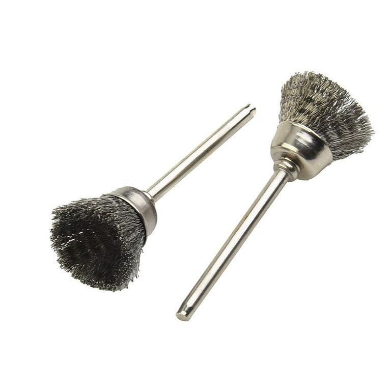 15Pcs Set Polishing Wire Brush Pencil Cup Brush Rotary Tool For Drill Rust Weld